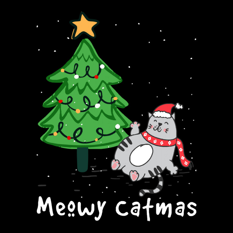 Meowy Catmas Cat Christmas Tree Xmas Meowy Catmas Cat Christmas Tree X Men's Long Sleeve Pajama Set by kerchingparticular | Artistshot