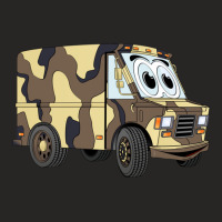 Military Sand Mini Van Cartoon Ladies Fitted T-shirt | Artistshot