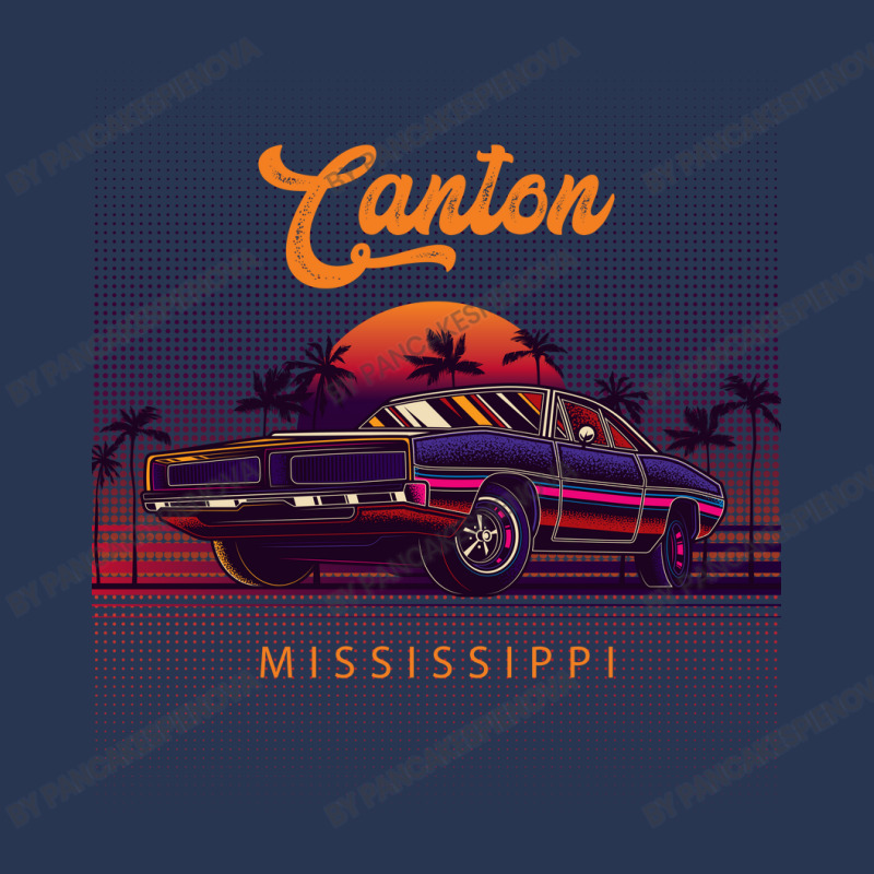 Canton Mississippi Retro Vintage 80s 90s Muscle Cars Retrowave Aesthet Men Denim Jacket by pancakespienova | Artistshot