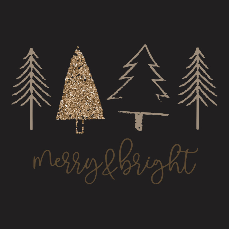 Merry Bright Christmas Tree Family Merry & Bright Christmas Tree Famil T-Shirt by kerchingparticular | Artistshot