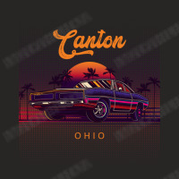 Canton Ohio Retro Vintage 80s 90s Muscle Cars Retrowave Aesthetic Ladies Fitted T-shirt | Artistshot