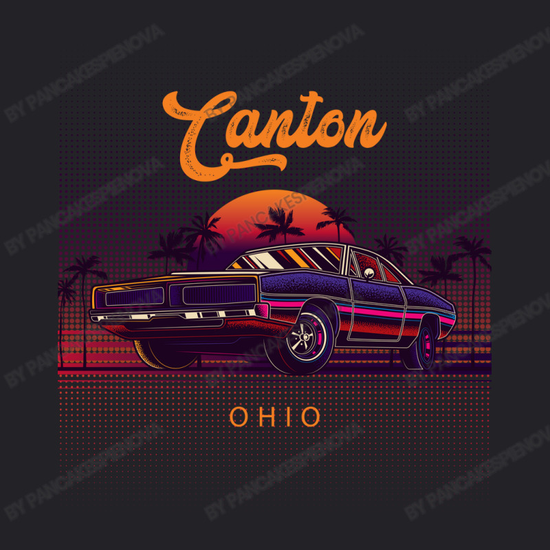 Canton Ohio Retro Vintage 80s 90s Muscle Cars Retrowave Aesthetic Youth Tee | Artistshot