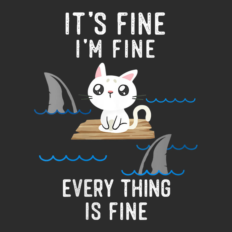 Womens It´s Fine I Am Fine Everything Is Fine Funny Cat V Neck T Shir Exclusive T-shirt | Artistshot