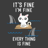 Womens It´s Fine I Am Fine Everything Is Fine Funny Cat V Neck T Shir Men's Polo Shirt | Artistshot