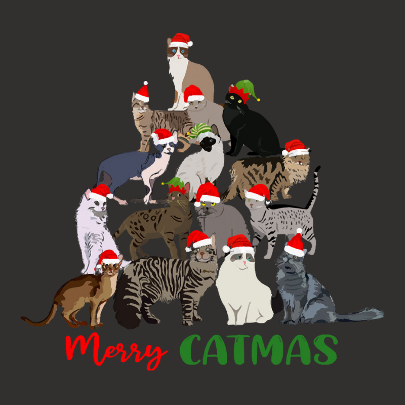 Merry Catmas Christmas Cat Tree Funny Merry Catmas Christmas Cat Tree Champion Hoodie by kerchingparticular | Artistshot