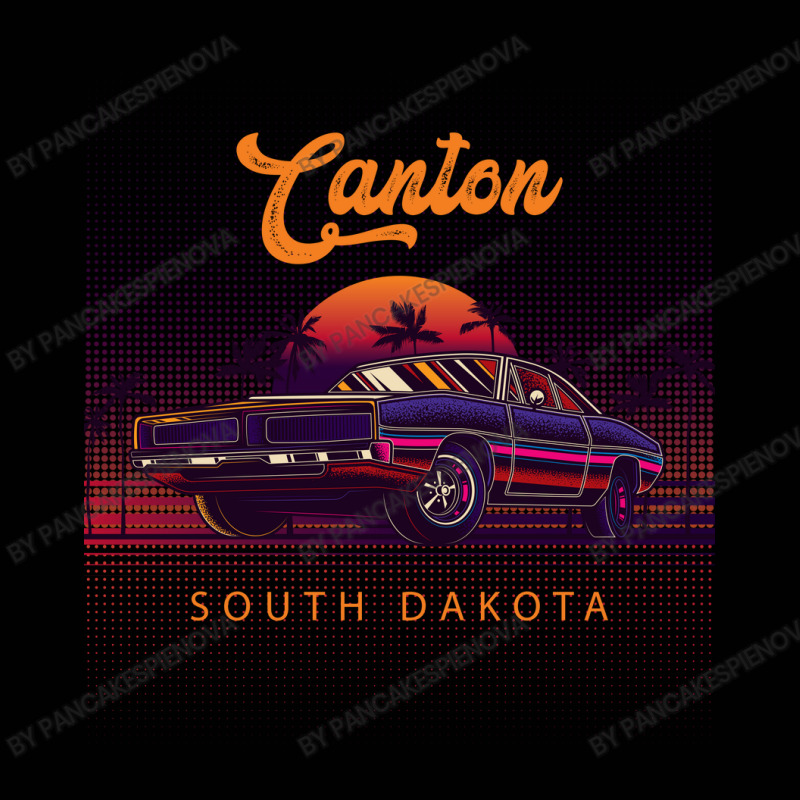 Canton South Dakota Retro Vintage 80s 90s Muscle Cars Retrowave Aesthe Toddler 3/4 Sleeve Tee by pancakespienova | Artistshot