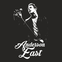 Anderson - White Stencil - East Essential Ladies Fitted T-shirt | Artistshot