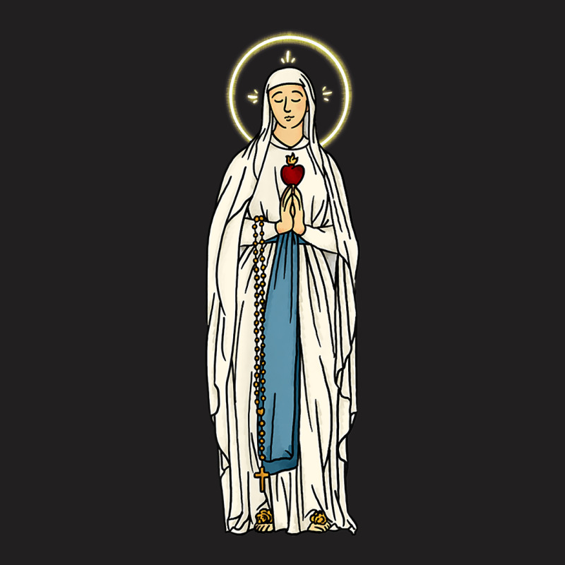 Our Lady Of Lourdes Rosary Mary Cute Women Girls Catholic T Shirt T-shirt | Artistshot