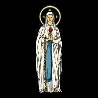 Our Lady Of Lourdes Rosary Mary Cute Women Girls Catholic T Shirt V-neck Tee | Artistshot