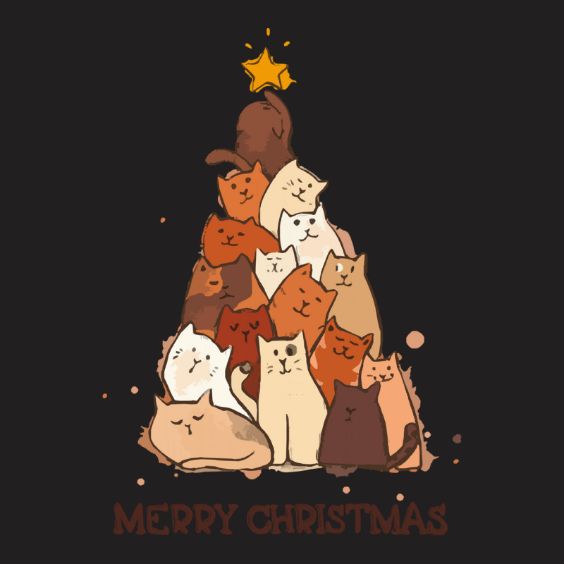 Merry Christmas Cute Christmas Cat Tree Merry Christmas Cute Christmas T-Shirt by kerchingparticular | Artistshot