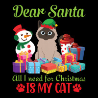 Merry Christmas Day Me You Cats Lover Snow Presents Dear Santa All I N Zipper Hoodie | Artistshot