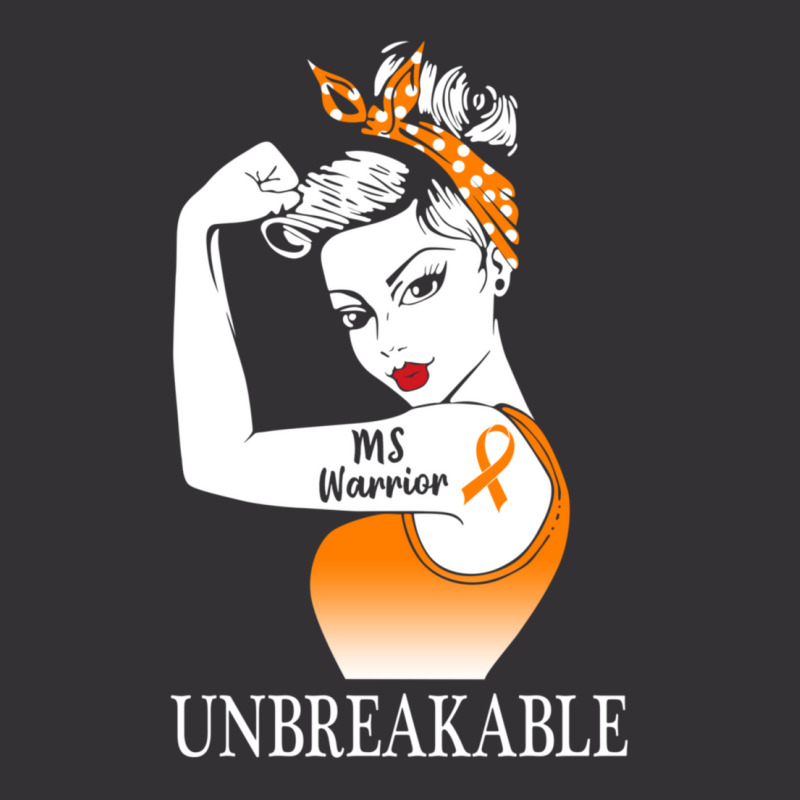 Multiple Sclerosis Warrior Unbreakable Ms Strong Women Vintage Hoodie And Short Set | Artistshot