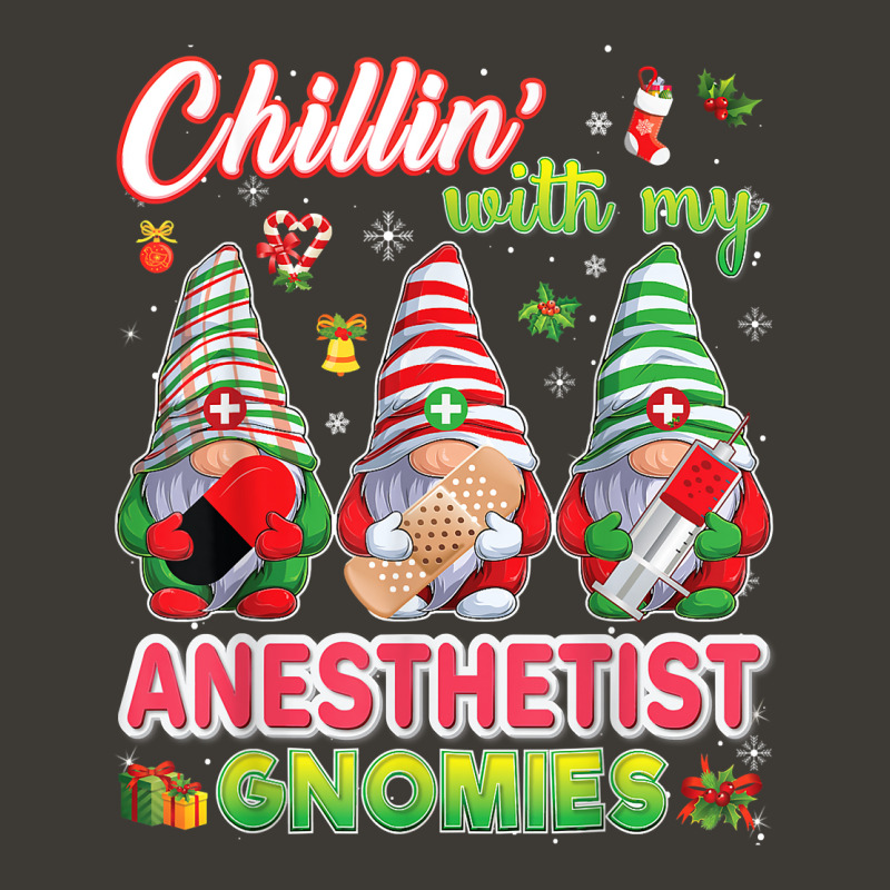 Chillin With My Anesthetist Gnomies Nurse Christmas Gnomes T Shirt Bucket Hat | Artistshot