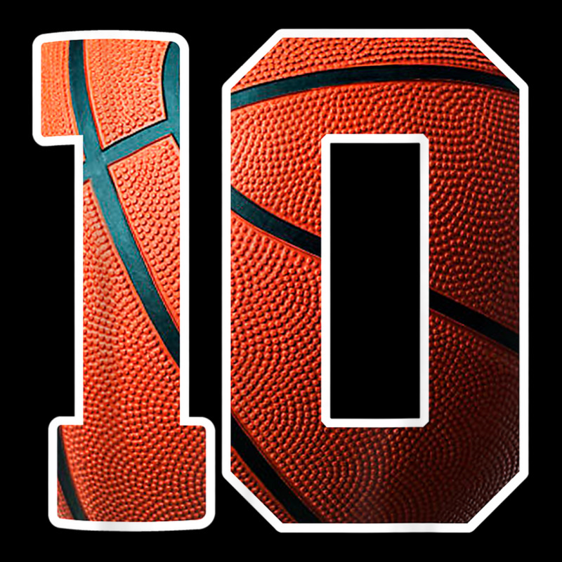 10th Birthday Party Basketball Print Number 10 Adjustable Cap by Fashzilla | Artistshot