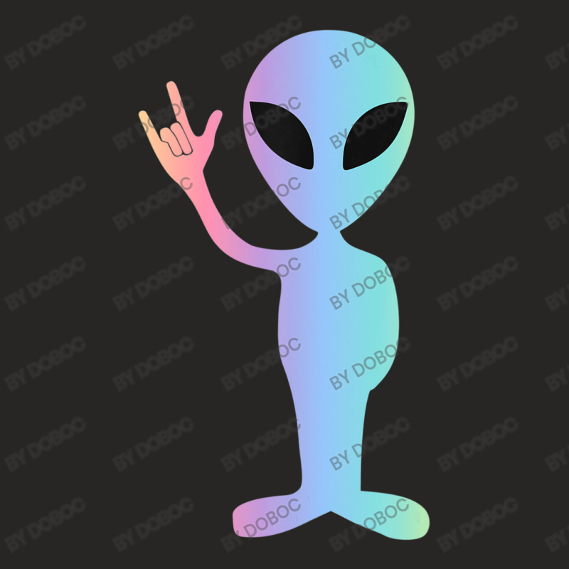 Asl I Love You Sign Language Alien Ladies Fitted T-Shirt by doboc | Artistshot