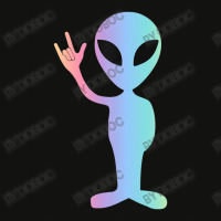 Asl I Love You Sign Language Alien Scorecard Crop Tee | Artistshot