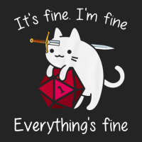 It's Fine. I'm Fine. Everything Is Fine Cat Dice 3/4 Sleeve Shirt | Artistshot