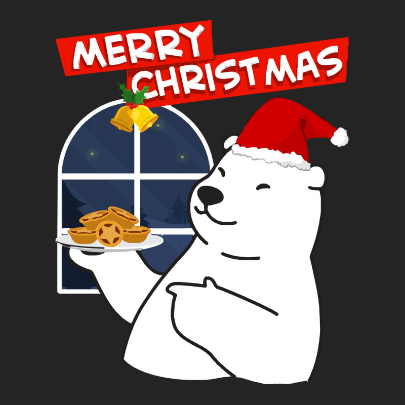 Merry Christmas Merry Christmas Polar Bear  Christmas Cookies 3/4 Sleeve Shirt by kerchingparticular | Artistshot