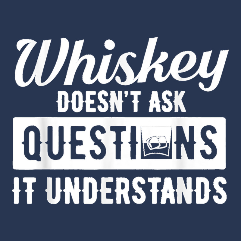 Whiskey Doesn't Ask Questions It Understands Funny Drinking Men Denim Jacket by cm-arts | Artistshot