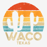 Retro Sunset Waco Texas T Shirt Oval Patch | Artistshot