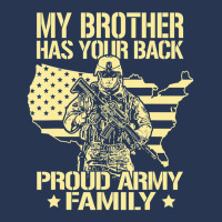 My Brother Has Your Back Proud Army Family Military Sibling Ladies Denim Jacket | Artistshot