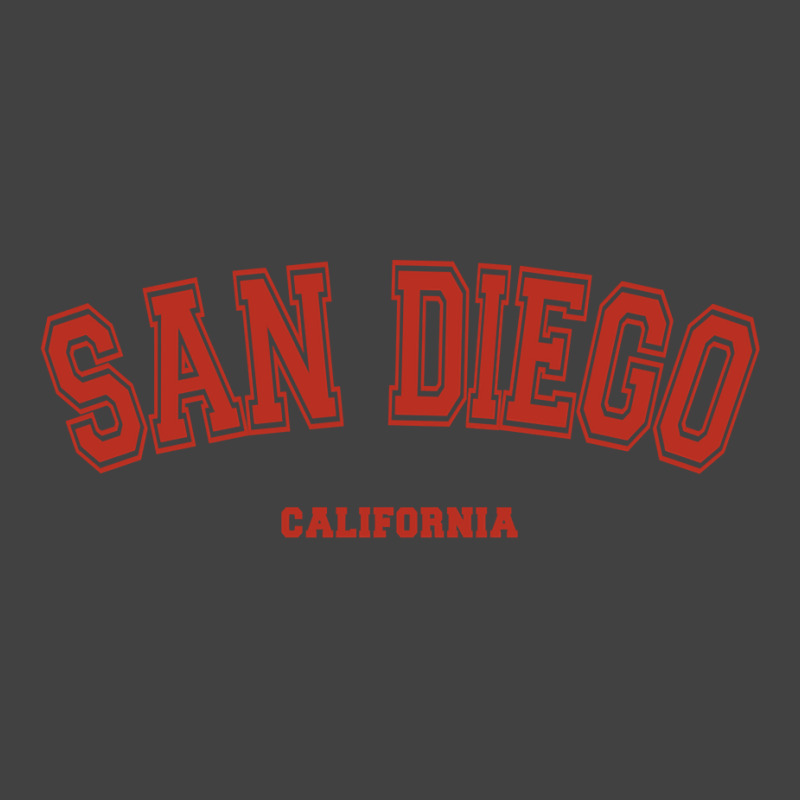 San Diego California Ca Red Letter Graphic On San Diego Sweatshirt Vintage T-shirt | Artistshot