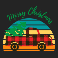 Merry Christmas Truck Tree Red Plaid Merry Christmas Truck Tree Red Pl 3/4 Sleeve Shirt | Artistshot