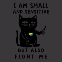 Lgbt Cat I Am Small And Sensitive But Also Fight Me Pride Ladies Curvy T-shirt | Artistshot