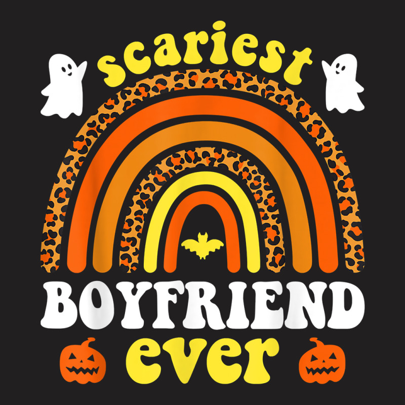 Scariest Boyfriend Ever Rainbow Ghost Halloween Boyfriend T Shirt T-Shirt by maecopaharo | Artistshot