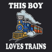 This Boy Loves Trains Gift Train Wagon Lover Gifts T Shirt Youth Tee | Artistshot