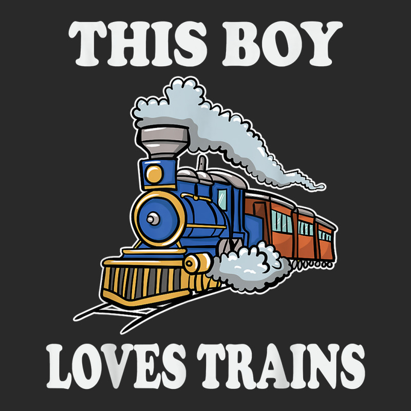 This Boy Loves Trains Gift Train Wagon Lover Gifts T Shirt Toddler T-shirt by cm-arts | Artistshot