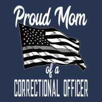 Correctional Officer Mom Quote Thin Silver Line Flag Mother Ladies Denim Jacket | Artistshot