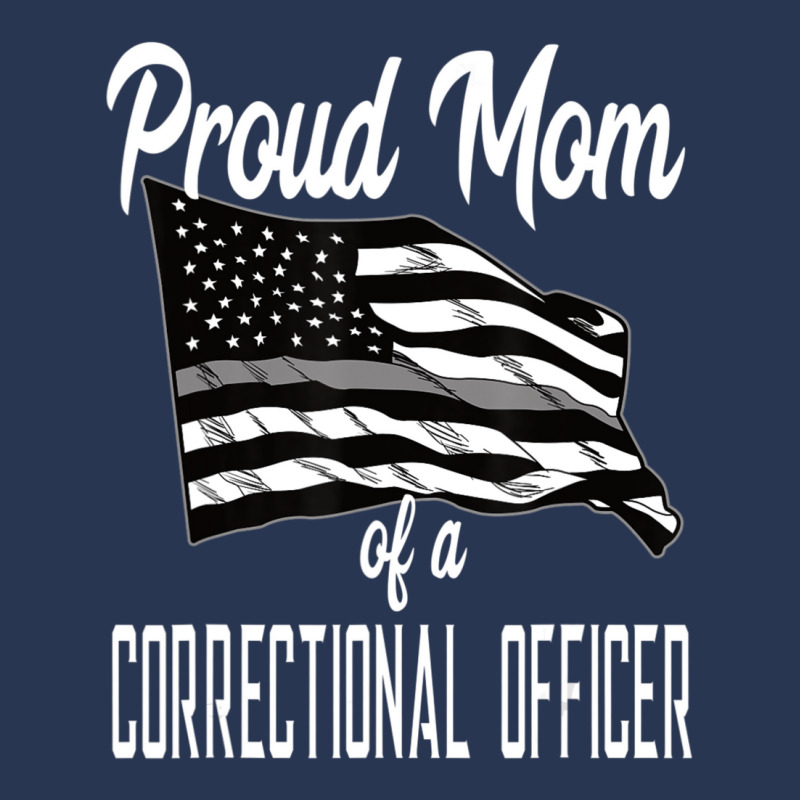 Correctional Officer Mom Quote Thin Silver Line Flag Mother Ladies Denim Jacket by cm-arts | Artistshot