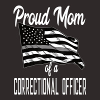 Correctional Officer Mom Quote Thin Silver Line Flag Mother Racerback Tank | Artistshot