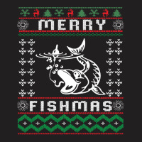 Merry Fishmas Merry Fishmas Funny Christmas Xmas Gifts For Fishers T-shirt | Artistshot