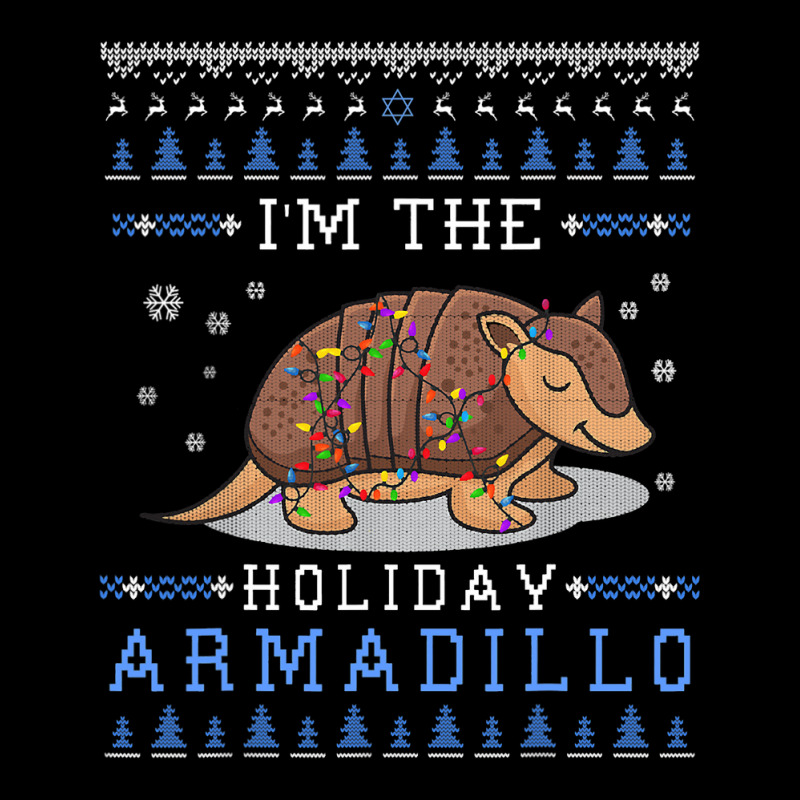 I M The Holiday Armadillo Hanukkah Ugly Christmas Sweater Adjustable Cap | Artistshot