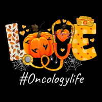 Love Oncology Life Pumpkin Fall Autumn Thanksgiving Nursing Cropped Sweater | Artistshot