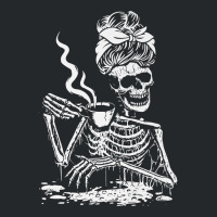 Skeleton Coffee Messy Bun   Front Design Premium T Shirt Crewneck Sweatshirt | Artistshot