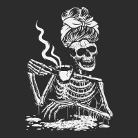 Skeleton Coffee Messy Bun   Front Design Premium T Shirt Exclusive T-shirt | Artistshot