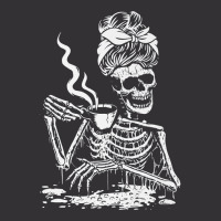 Skeleton Coffee Messy Bun   Front Design Premium T Shirt Vintage Hoodie | Artistshot