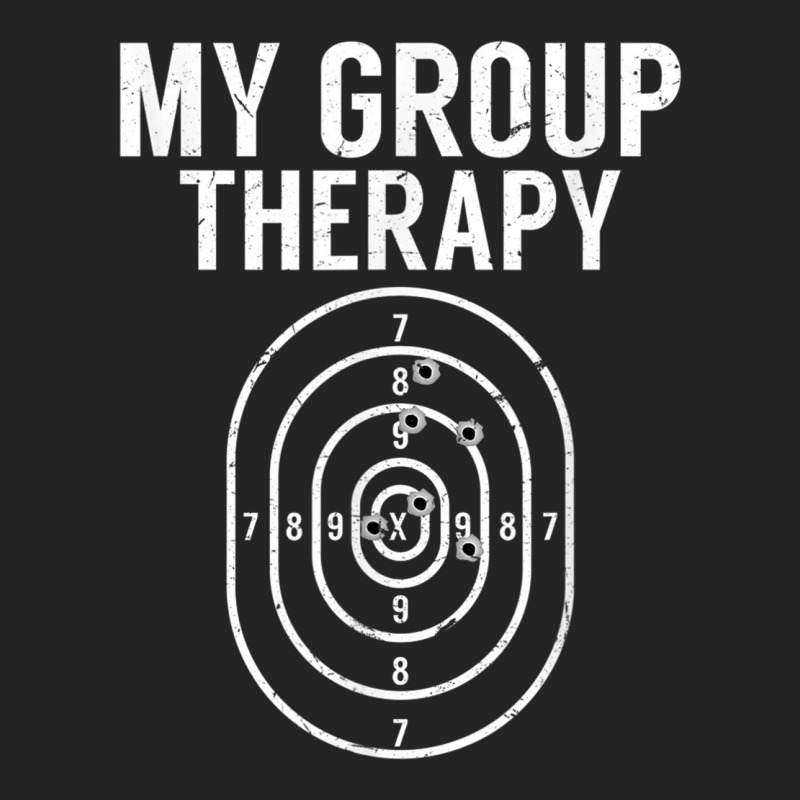 Gun Owner Group Therapy Gift Funny Shooting Range Target 3/4 Sleeve Shirt | Artistshot