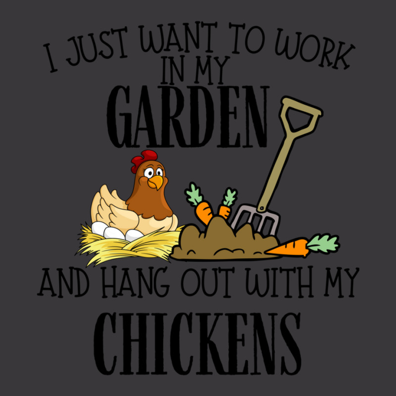 I Just Want To Work In My Garden And Hang Out With My Chickens Ladies Curvy T-Shirt by ArikaCastilaw | Artistshot