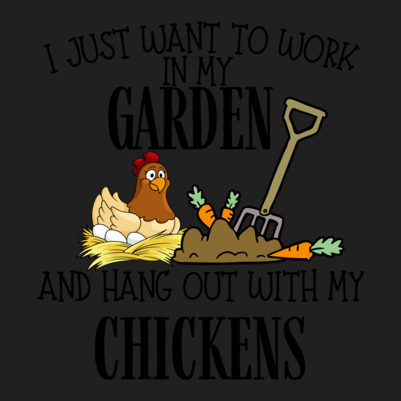 I Just Want To Work In My Garden And Hang Out With My Chickens Ladies Polo Shirt by ArikaCastilaw | Artistshot