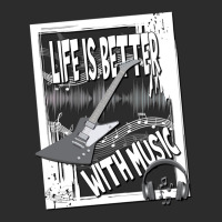 Life Is Better With Music Notes Guitar Headphone Graphics Exclusive T-shirt | Artistshot