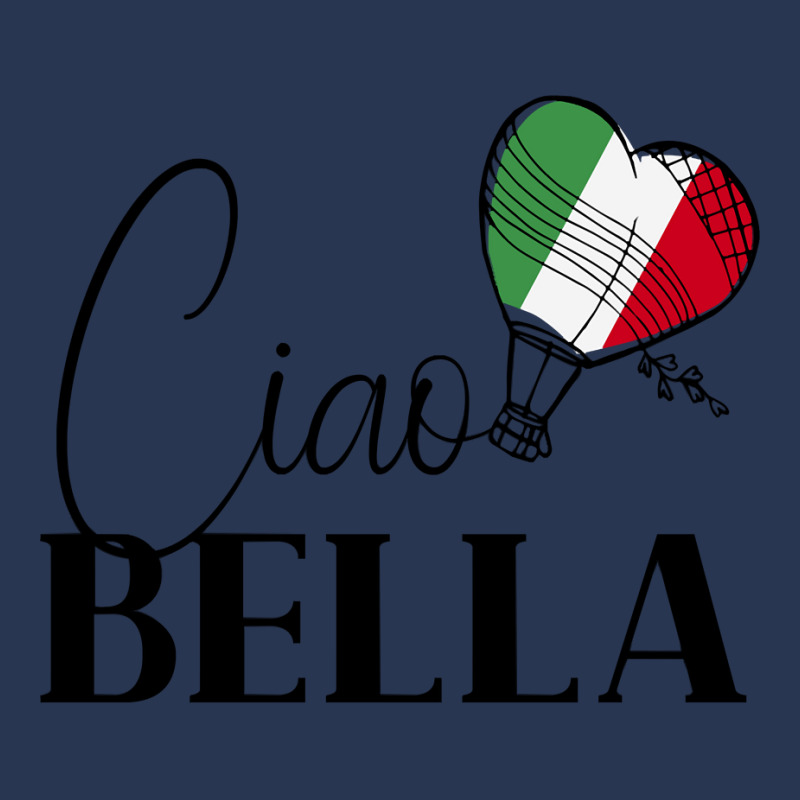 Ciao Bella Italy Graphic With Italian Flag Sweatshirt Men Denim Jacket | Artistshot