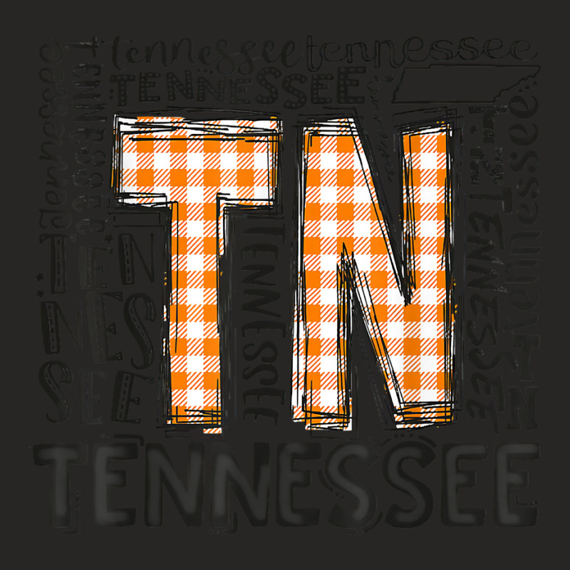 Tennessee State Flag Orange Plaid Tn T Shirt Ladies Fitted T-Shirt by cm-arts | Artistshot