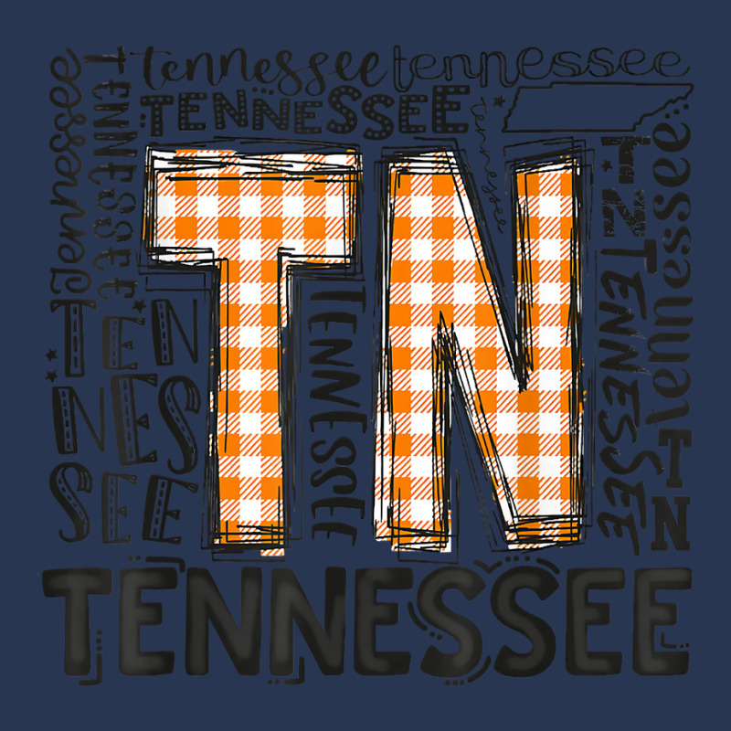 Tennessee State Flag Orange Plaid Tn T Shirt Men Denim Jacket by cm-arts | Artistshot