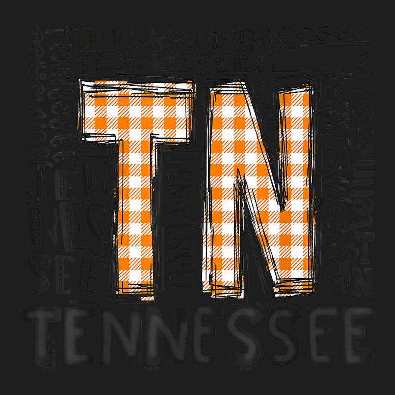 Tennessee State Flag Orange Plaid Tn T Shirt Classic T-shirt by cm-arts | Artistshot