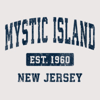 Womens Mystic Island New Jersey Nj Vintage Athletic Sports Design V Ne Pocket T-shirt | Artistshot