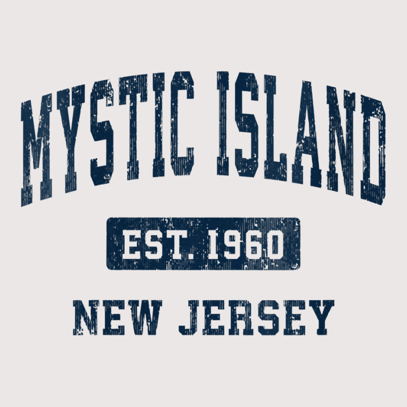 Womens Mystic Island New Jersey Nj Vintage Athletic Sports Design V Ne Pocket T-Shirt by gocuzhejani | Artistshot